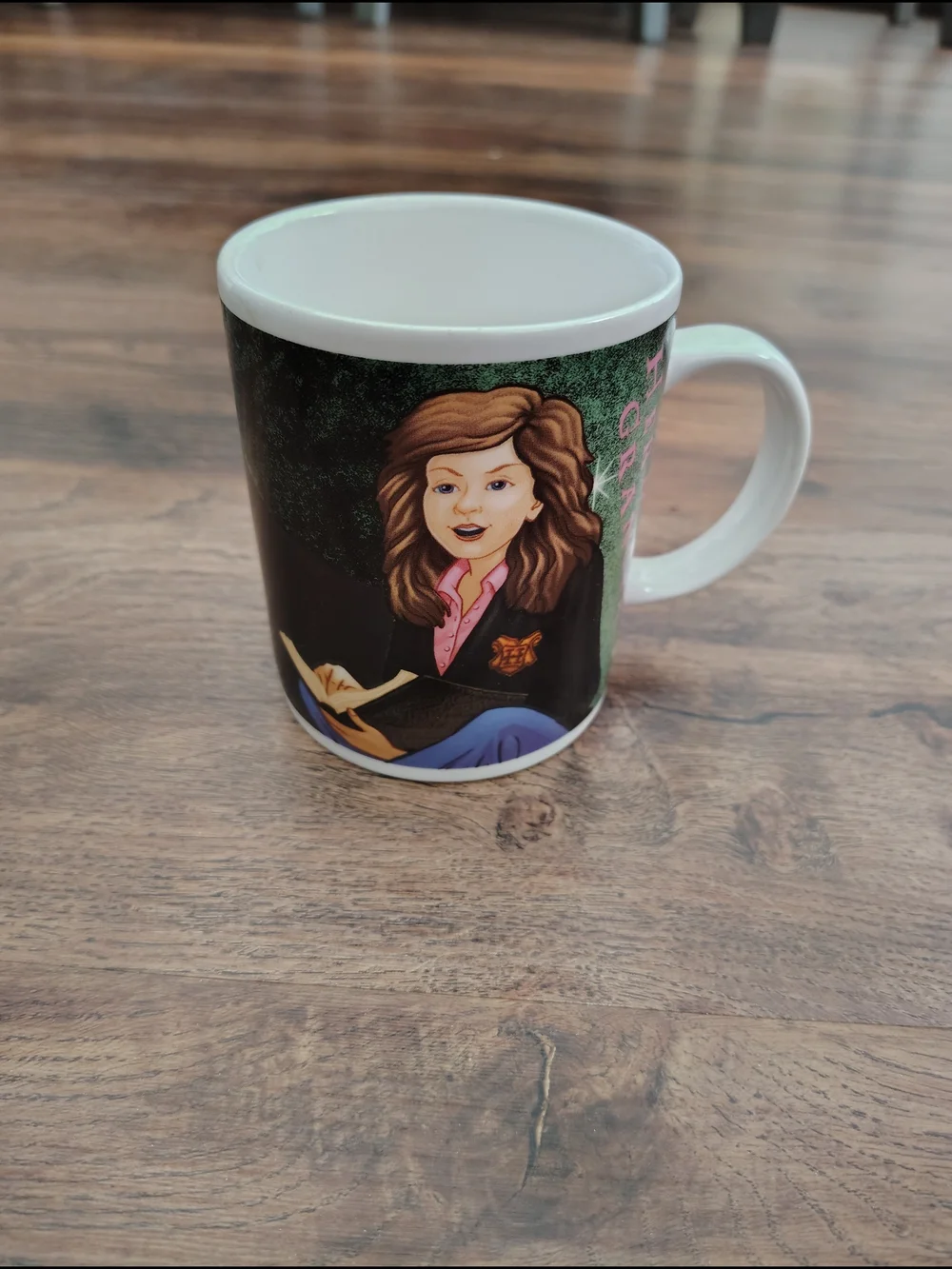 Illustrated Character Ceramic Mug in White and Black